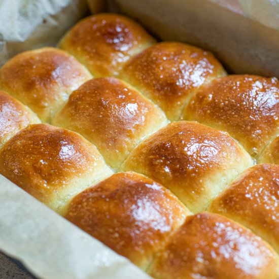 Vegan Hawaiian Sweet Bread Rolls