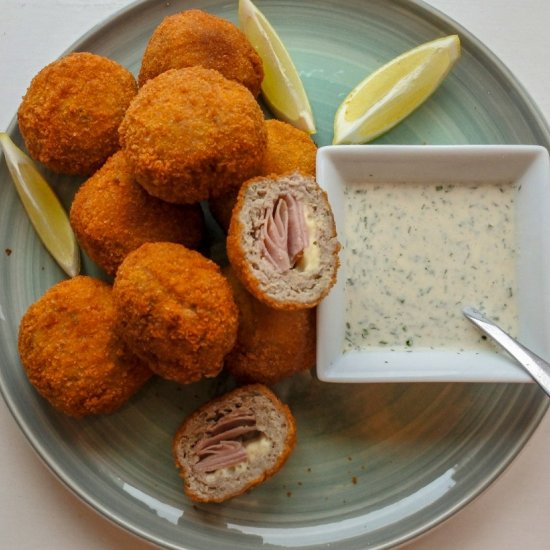 Chicken Cordon Bleu Bites