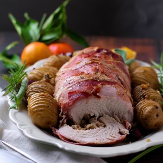 Roasted Stuffed Turkey Breast