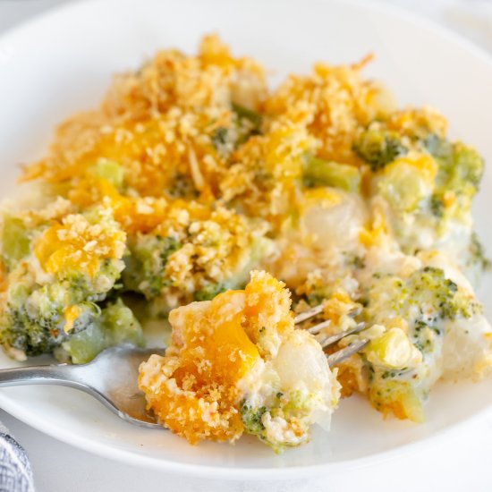 Broccoli Pearl Onion Casserole