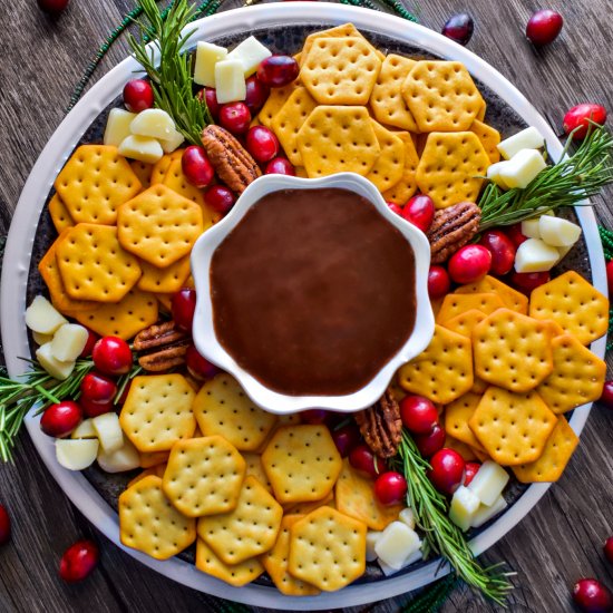 Holiday Snack Platter + Choco Sauce