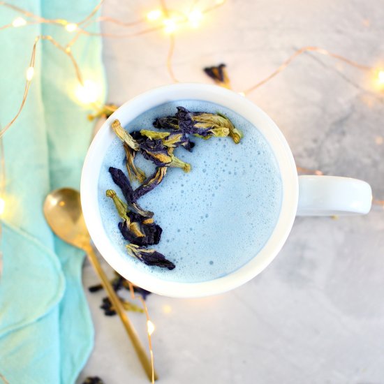 Butterfly Pea Flower Latte