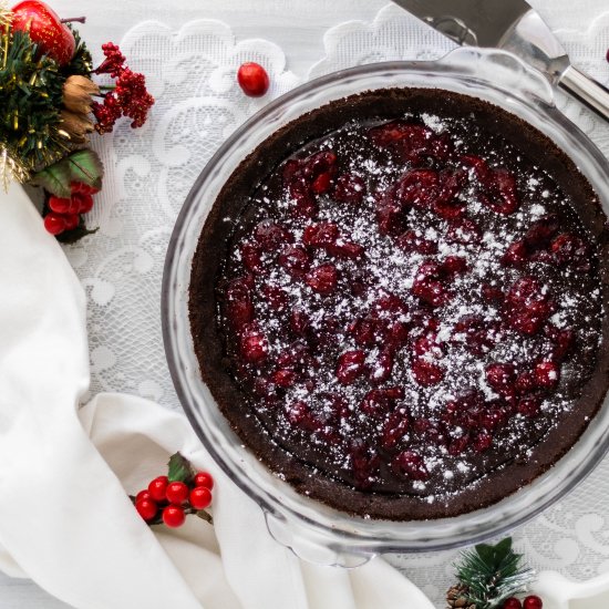 Chocolate Cranberry Tart