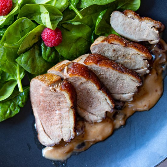 Duck Breast w/Dried Cranberries