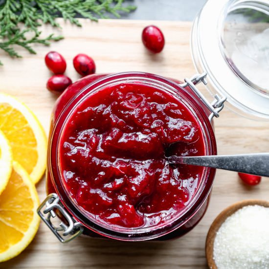 Gluten Free Cranberry Jam