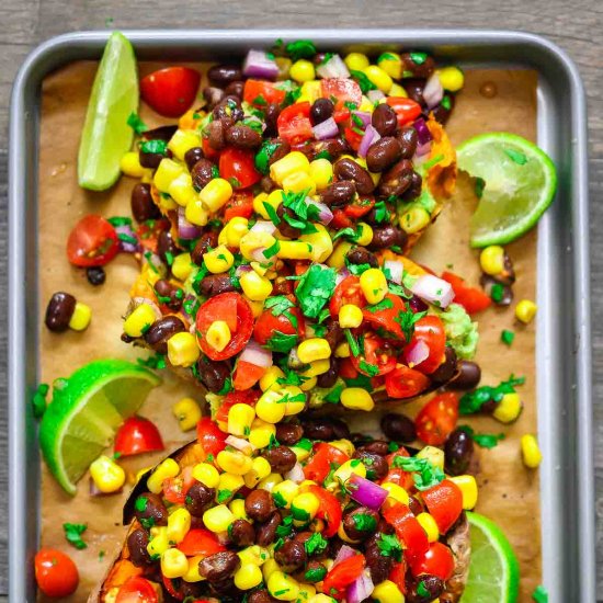 Mexican Stuffed Sweet Potatoes