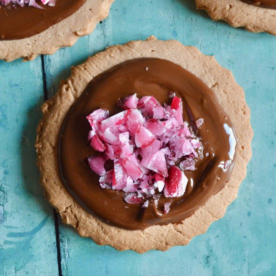 Chocolate Candy Cane Cookies