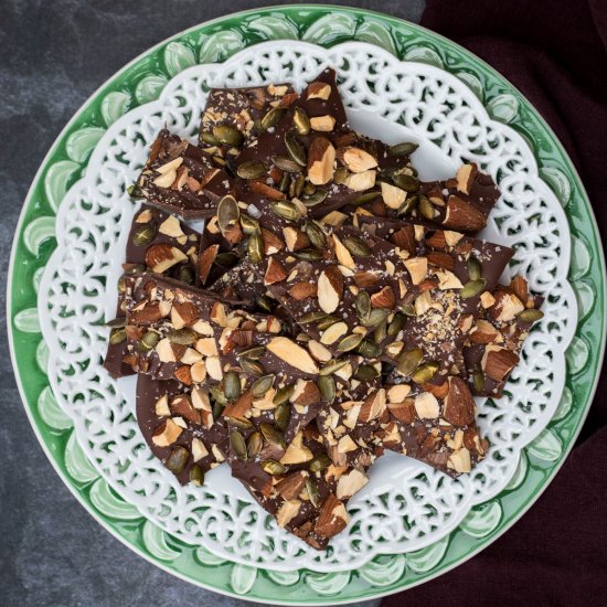 Chocolate Bark with Almonds