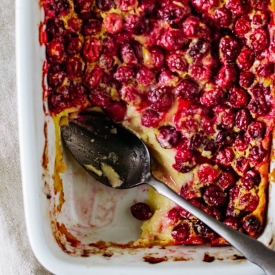 Cranberry Orange Clafoutis