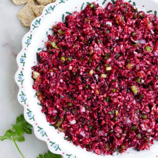 Cranberry Jalapeno Cream Cheese Dip