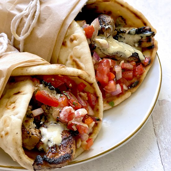 Chicken Gyro Souvlaki With Pita