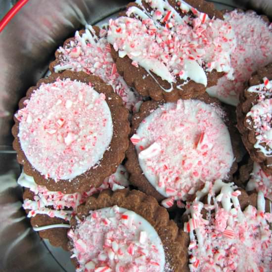 Peppermint Chocolate Cutout Cookies