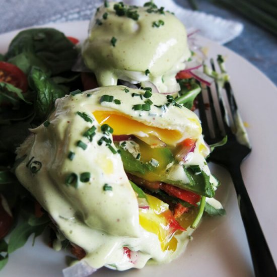 Sweet Potato Smoked Salmon Benedict