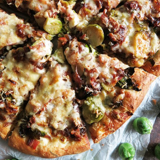 Brussels Sprouts & Bacon Pizza