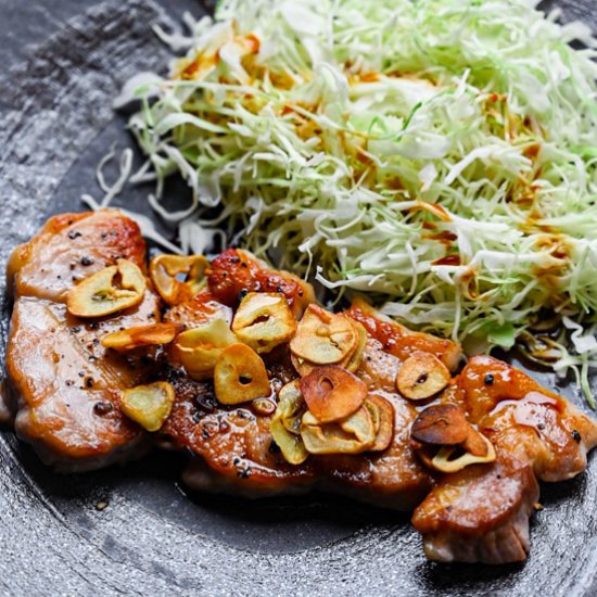 Japanese Style Pork Steak “Tonteki”