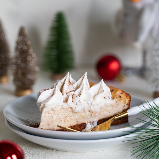 SPICED CHAI CHEESECAKE + GINGERSNAP