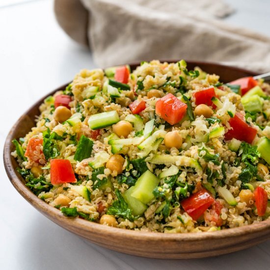 Lemony Chickpea Tuna Salad