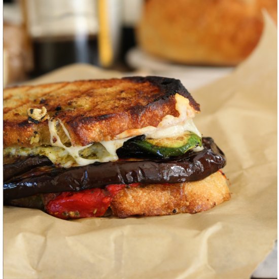 Grilled Vegetable Sandwich w/Asiago