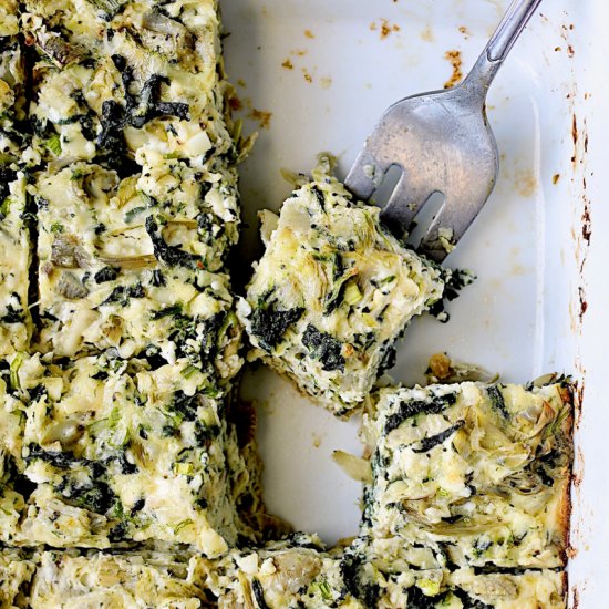 Spinach Artichoke Squares