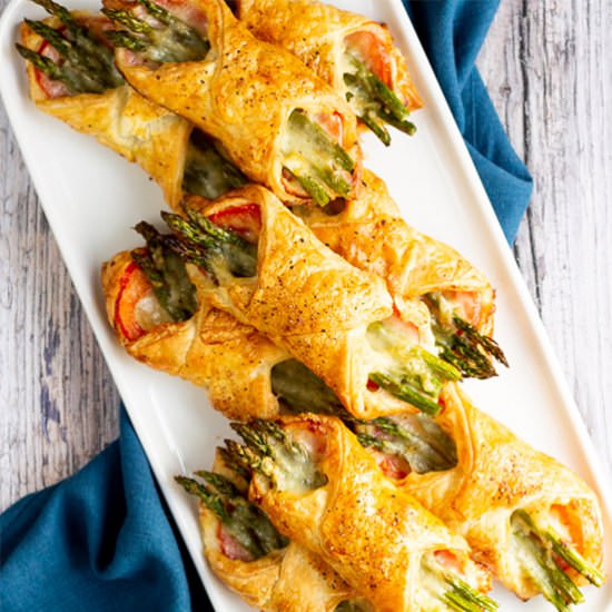 Asparagus Puff Pastry Parcels