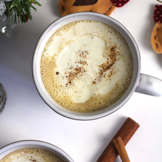 Homemade Eggnog Lattes