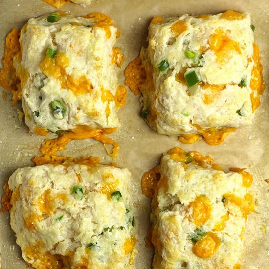 Homemade Jalapeno Cheddar Biscuits