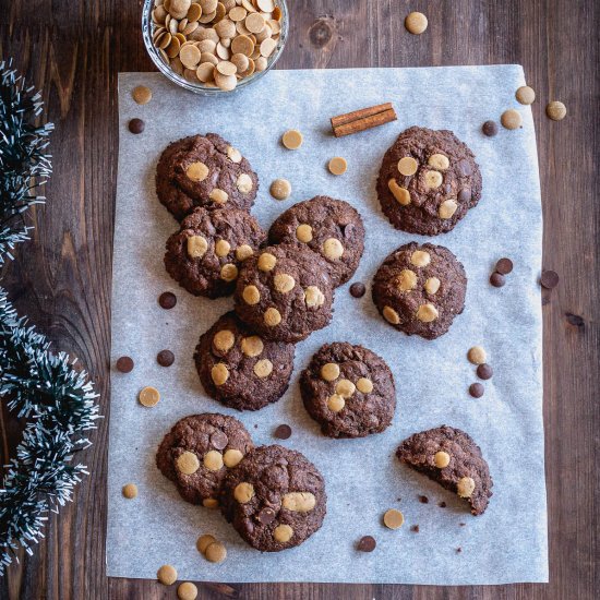 Vegan Double Chocolate Cookies