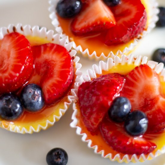 Mini Lemon Cheesecakes