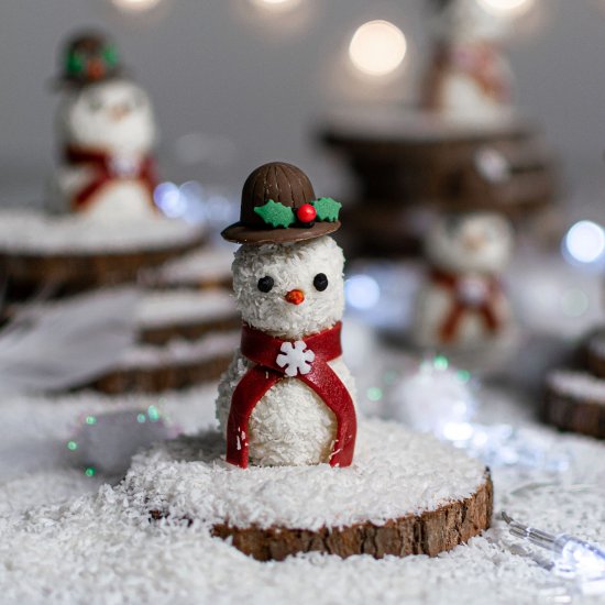 White Chocolate Snowmen Truffles