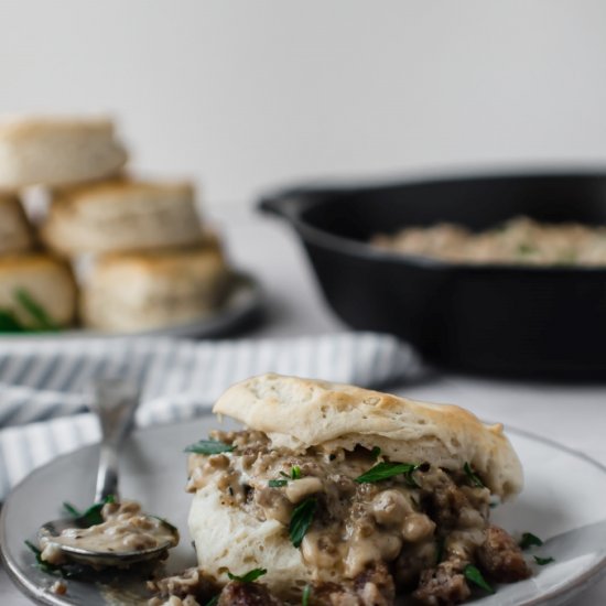 Traditional Biscuits and Gravy