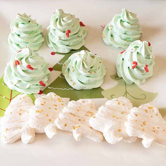 Meringue Christmas Trees (Two Ways)