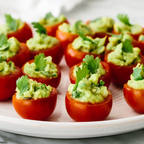 Guacamole Stuffed Tomatoes