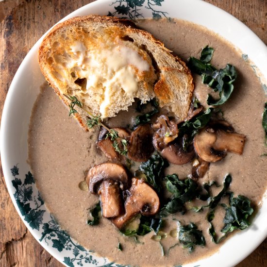 Vegan Cream of Mushroom Soup