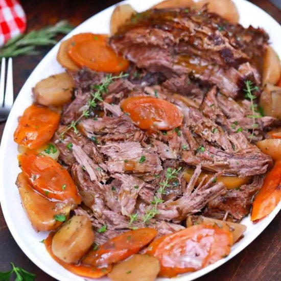 Slow Cooker Red Wine Pot Roast