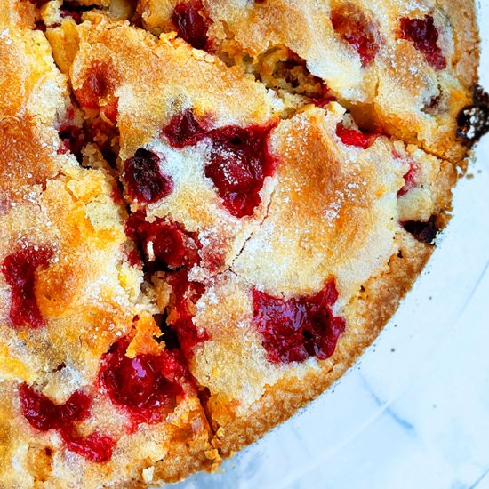 Crustless Cranberry Pie