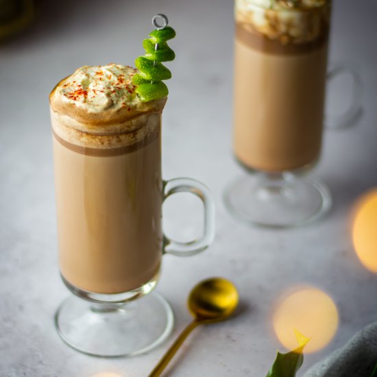 Spiked chili lime hot chocolate!