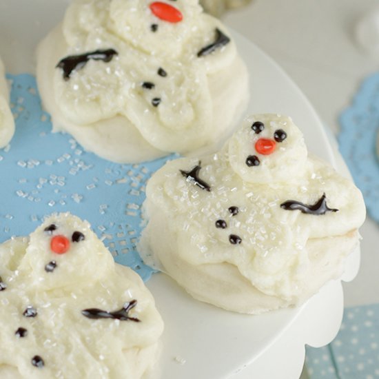 Melting Snowman Cookies