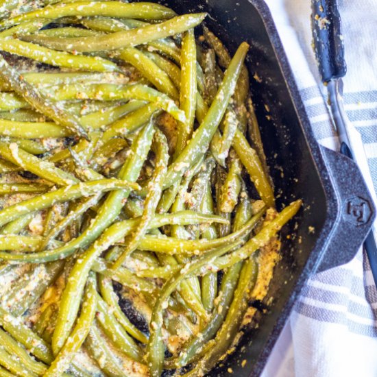 15 Minute Mustard Green Beans