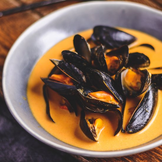 Thai Red Curry Mussels