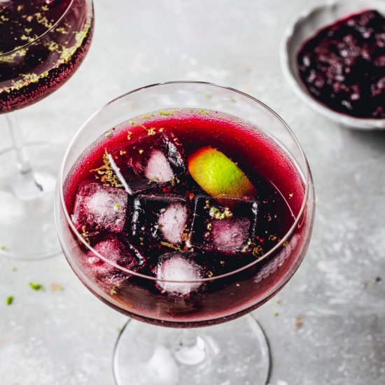 Blueberry Gin Cocktail