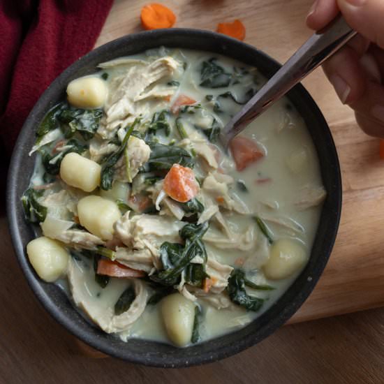 One-Pot Chicken and Gnocchi soup