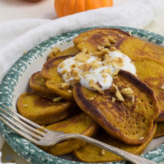 Pumpkin Protein Pancakes GF