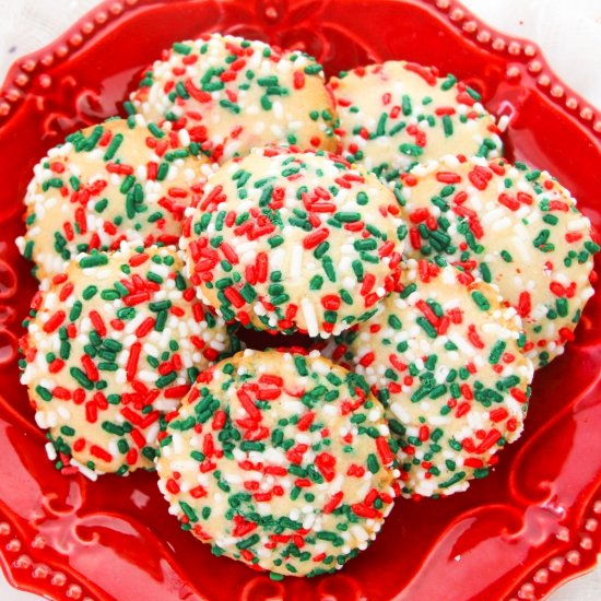 Christmas Sprinkle Sugar Cookies