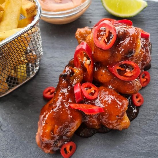 Sticky Harissa Wings