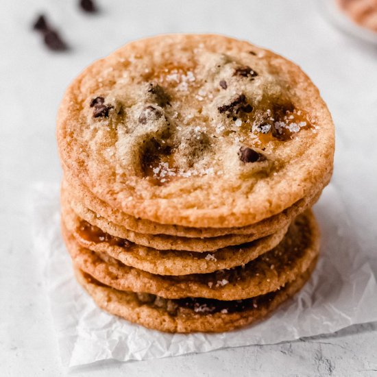 Salted Caramel Chocolate Chip Cooki