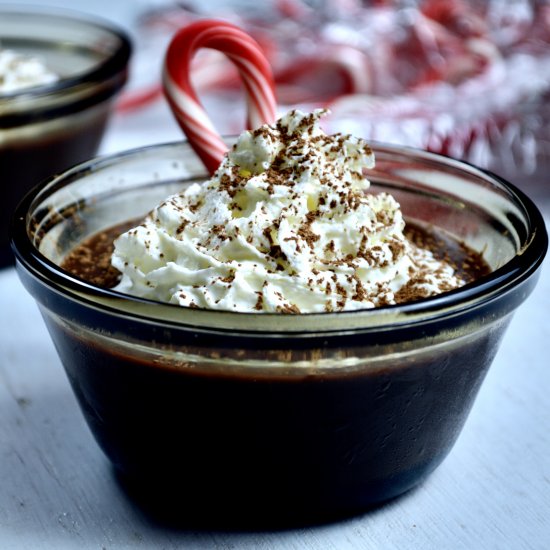 Peppermint Mocha Pudding Cups