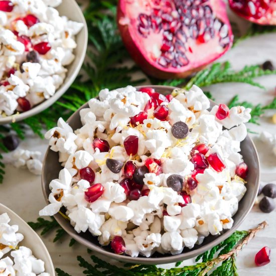 Pomegranate Popcorn Snack Mix