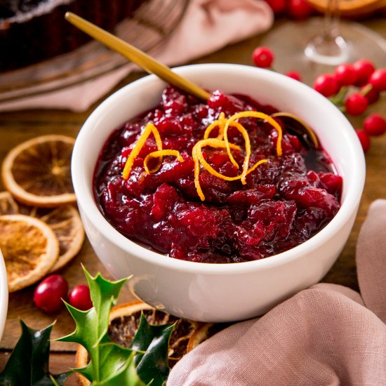 Cranberry Sauce with Port