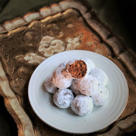 Ginger Pecan Rum Balls