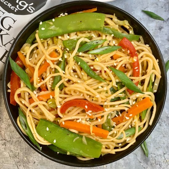 Vegetable Hakka Noodles